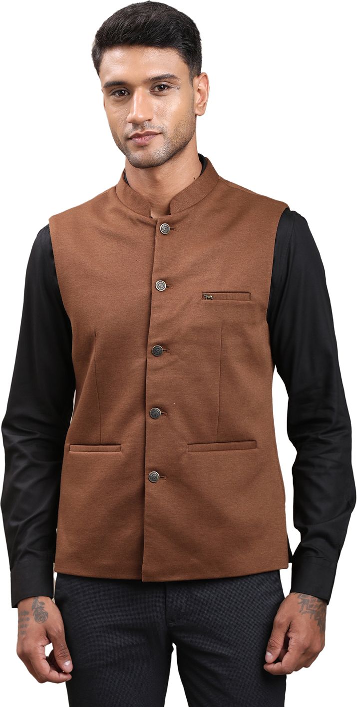turtle Solid Men Waistcoat-picture-18