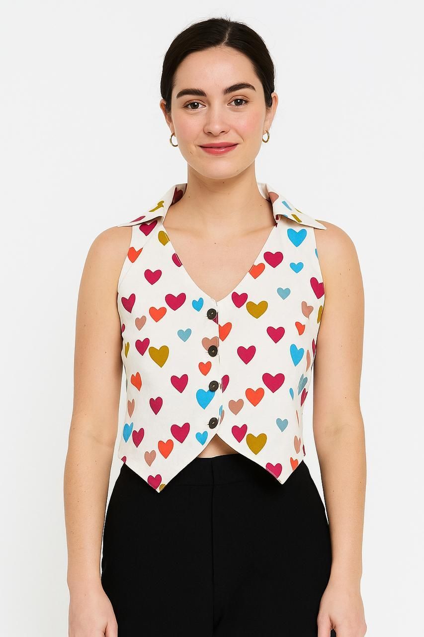 Printed Women Waistcoat