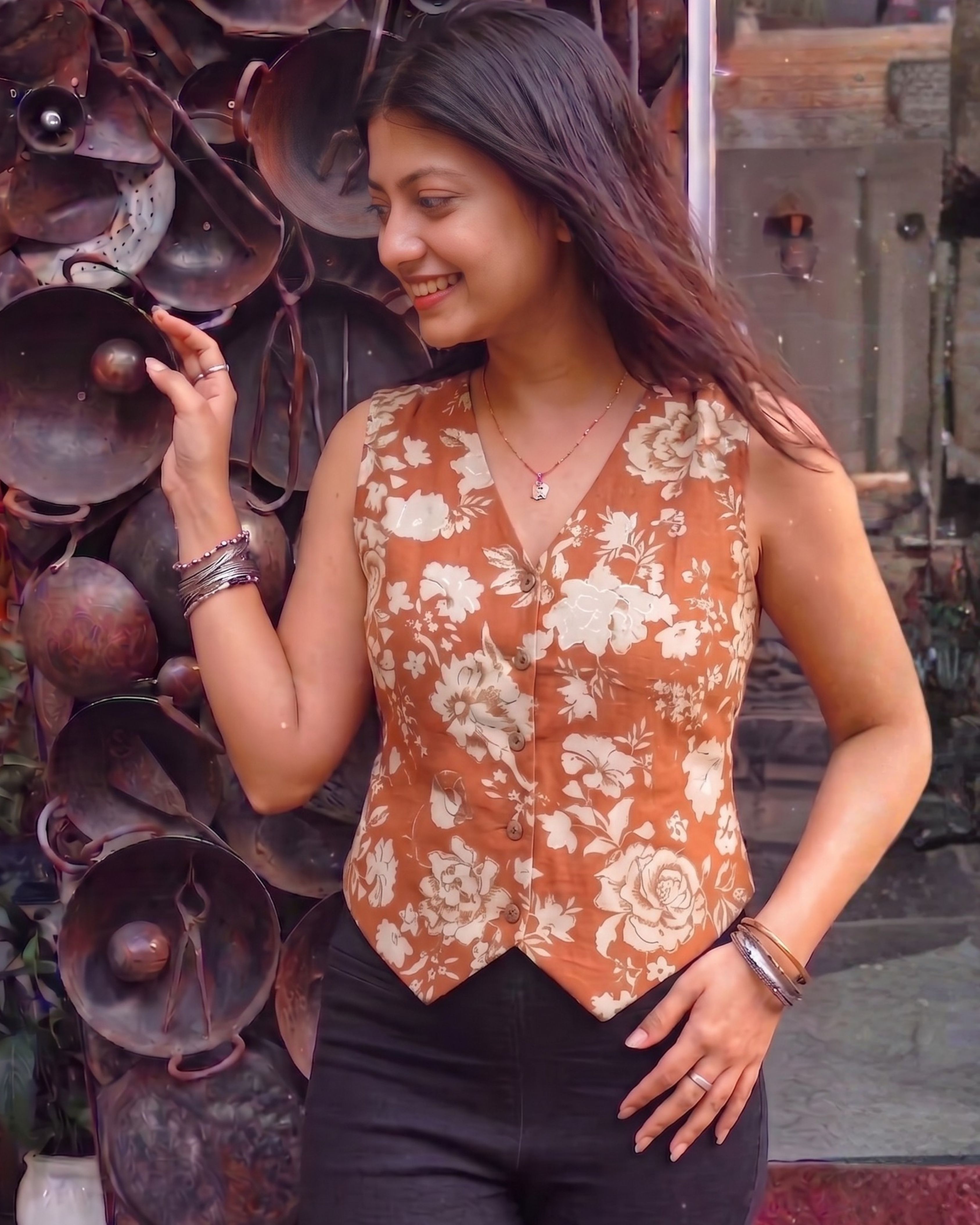 pauranik Printed Women Waistcoat-picture-17