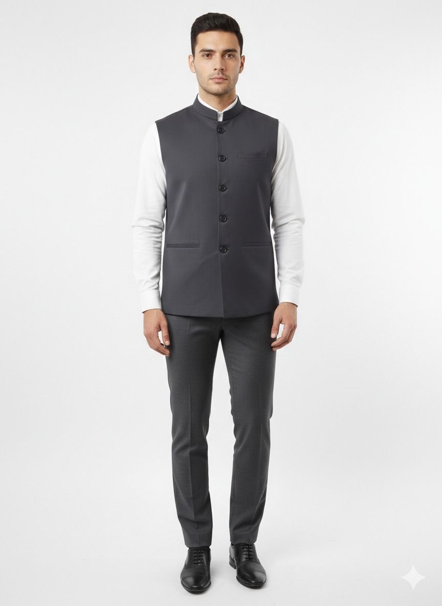 Solid Men Waistcoat
