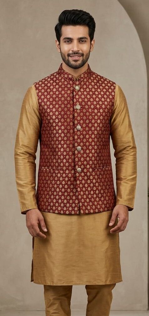asthetic Printed Men Waistcoat-picture-11