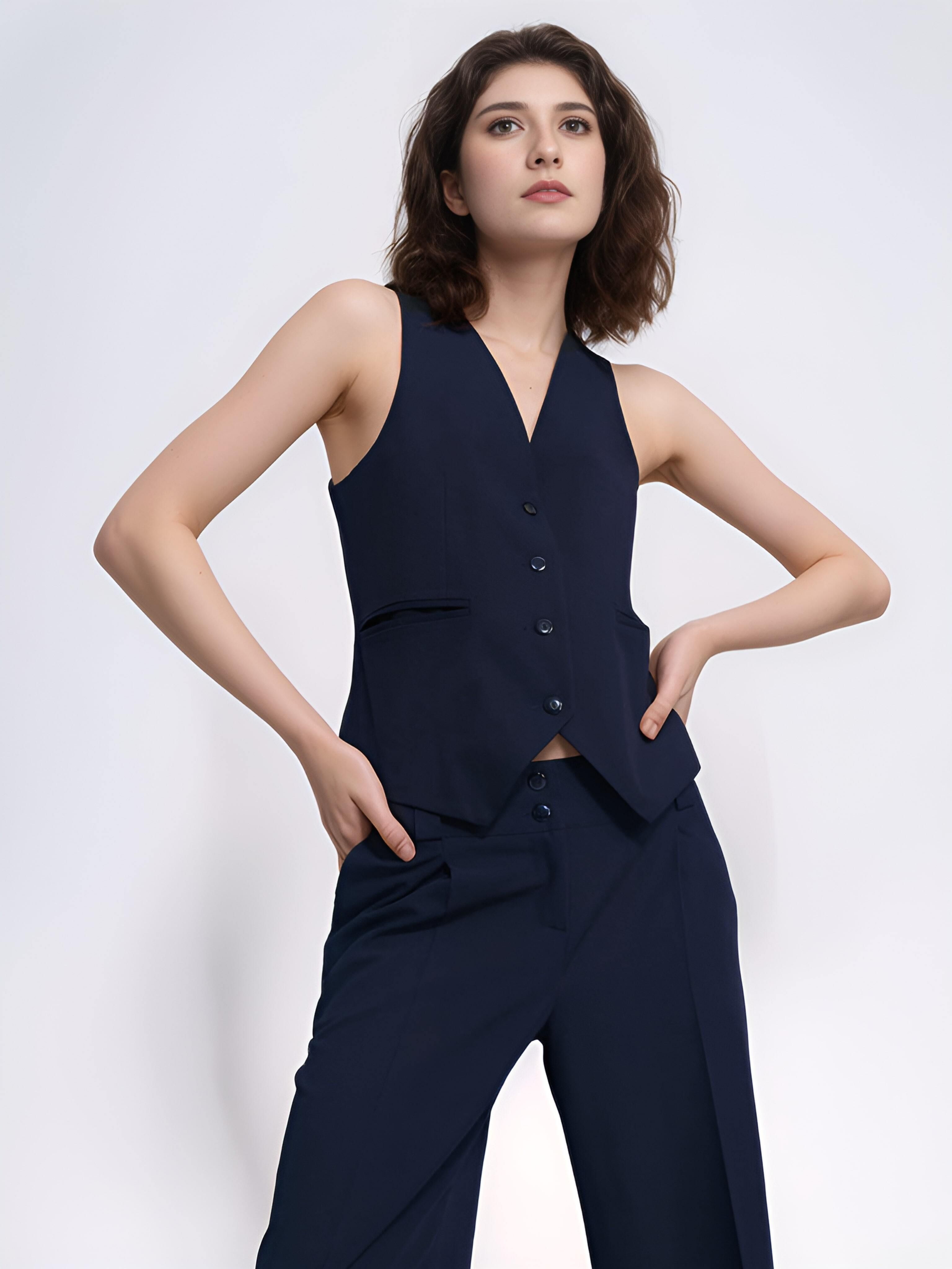 rocksy Solid Women Waistcoat-picture-13