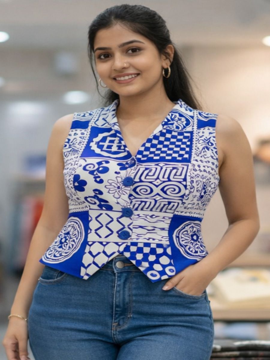 tinz Printed Women Waistcoat-picture-28