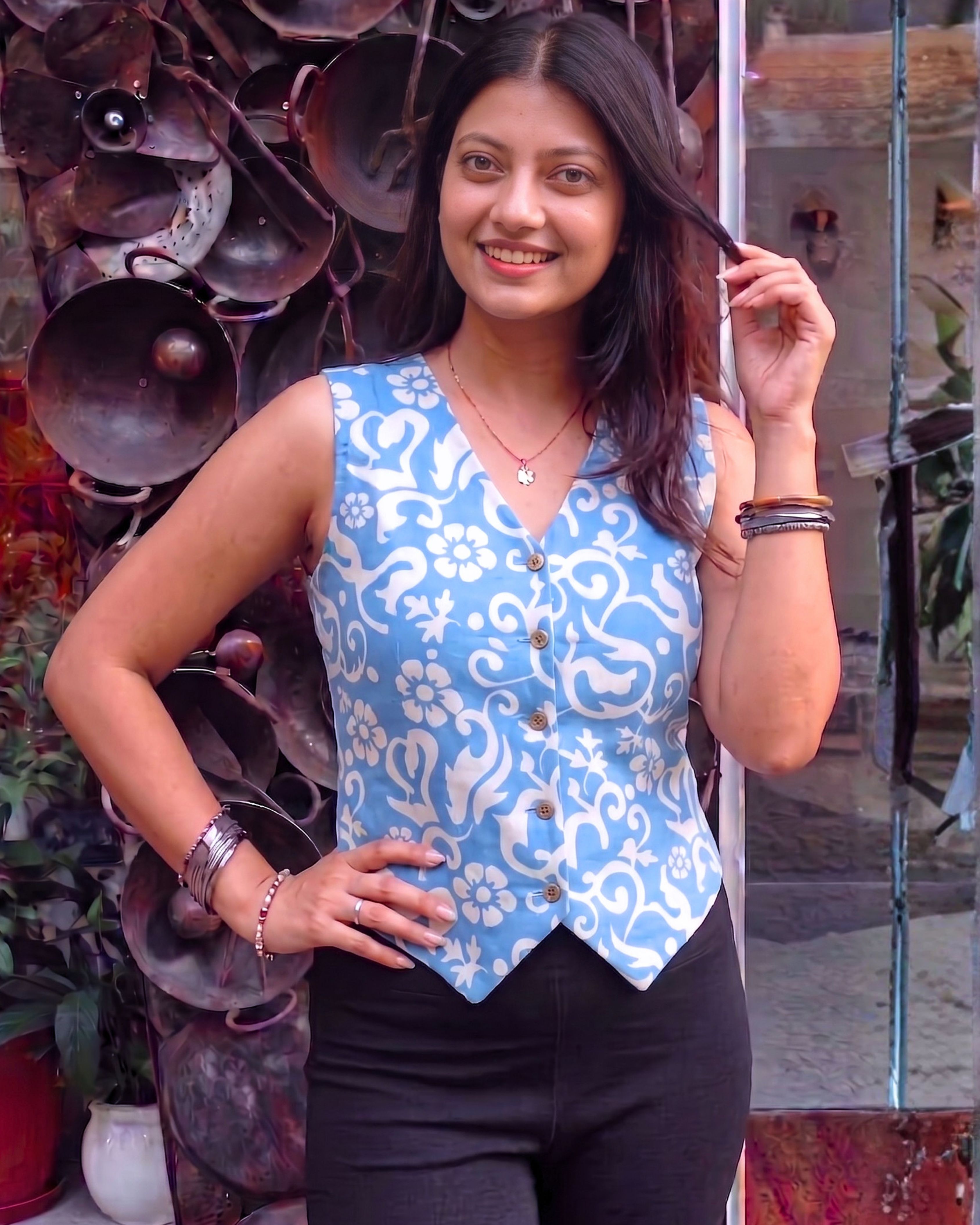 pauranik Printed Women Waistcoat-picture-38