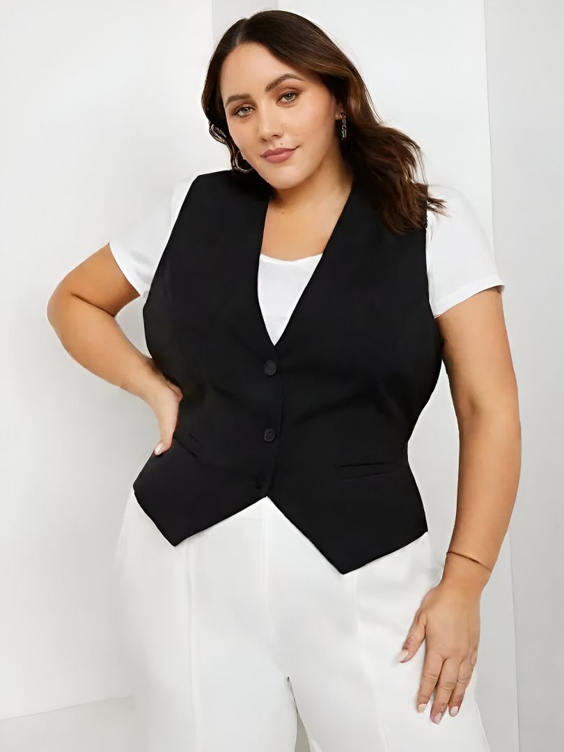 cadmon Solid Women Waistcoat-picture-38
