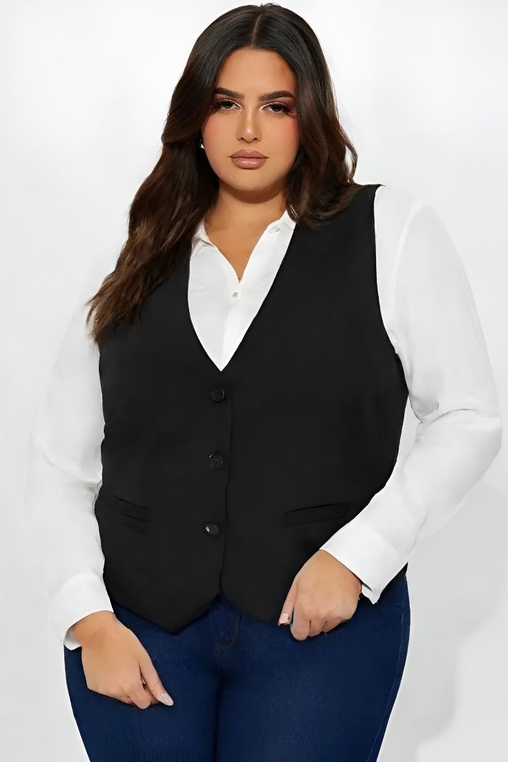 Solid Women Waistcoat-image-19