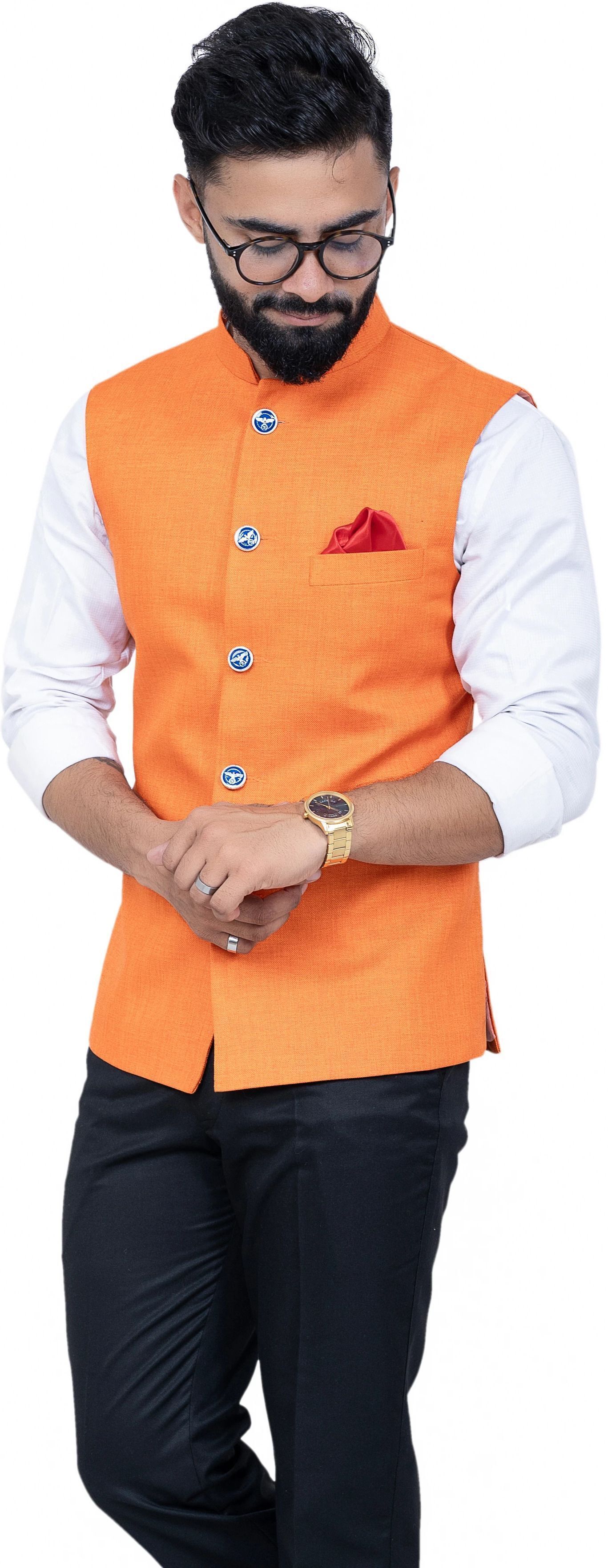 aljaami Solid Men Waistcoat-picture-15