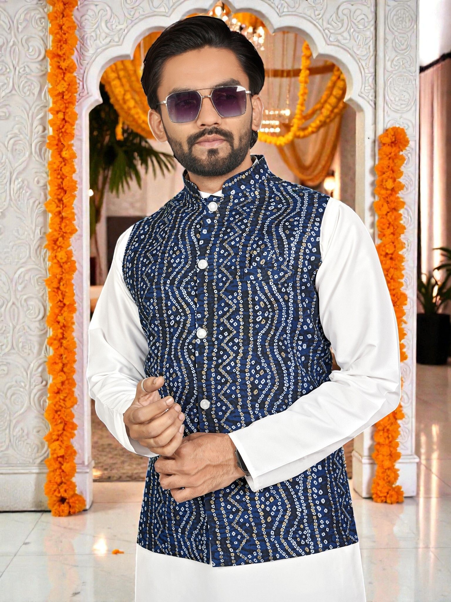 maithili creation Printed Men Waistcoat-picture-15