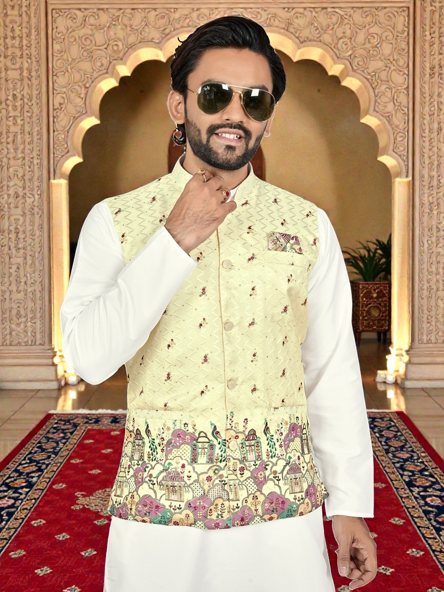 maithili creation Printed Men Waistcoat-picture-34