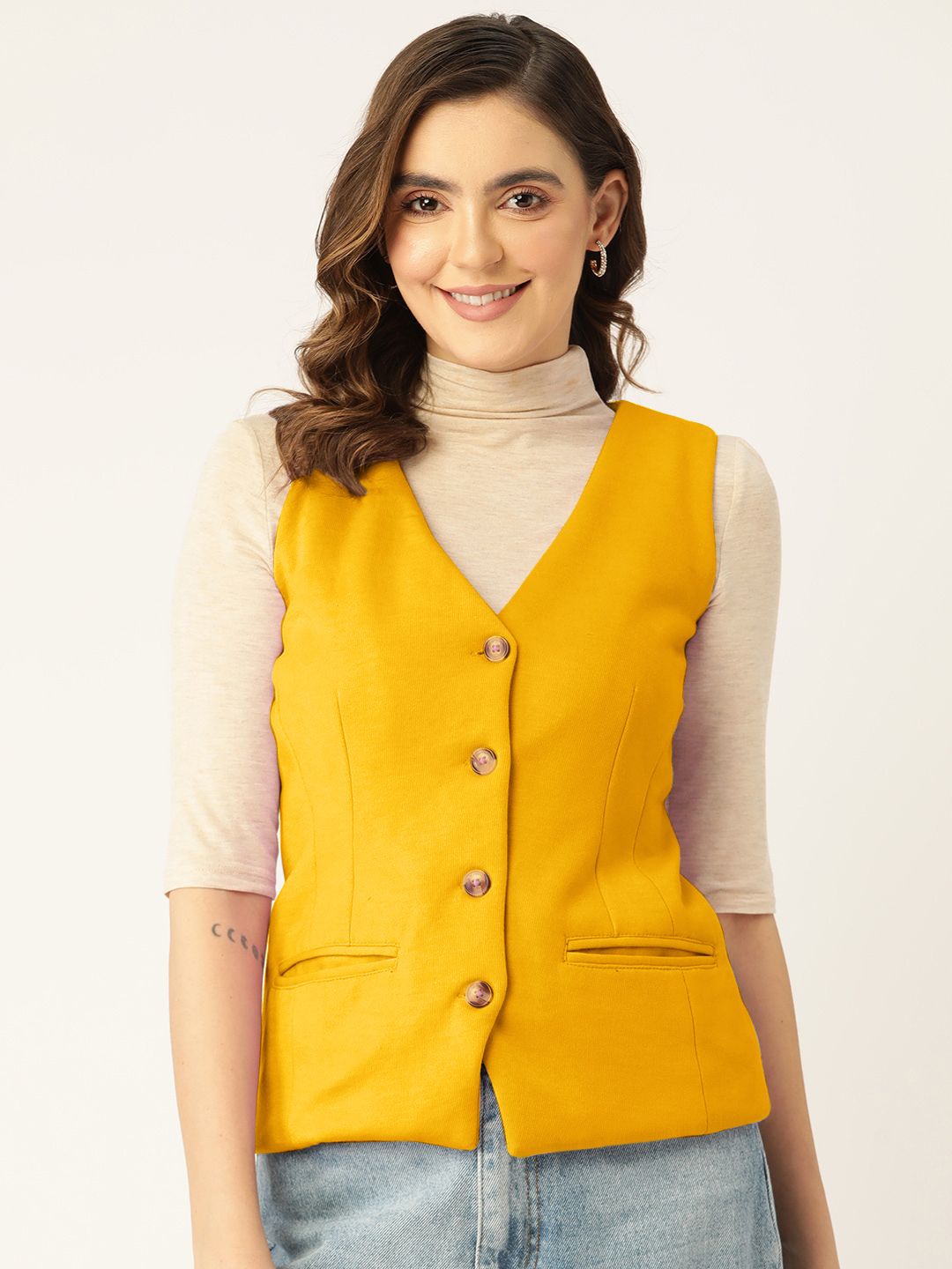 brinns Solid Women Waistcoat-picture-47