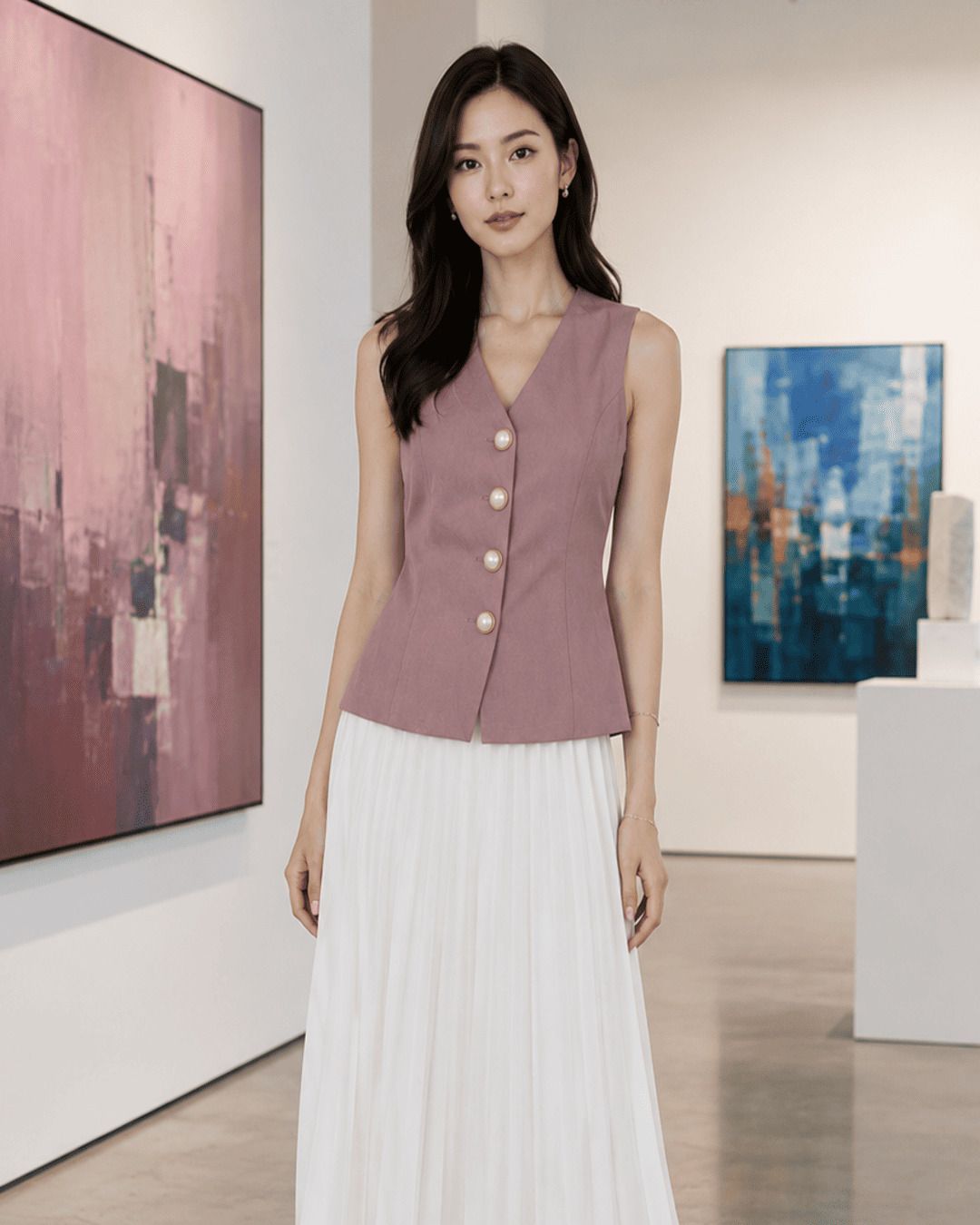 tinz Solid Women Waistcoat-picture-26