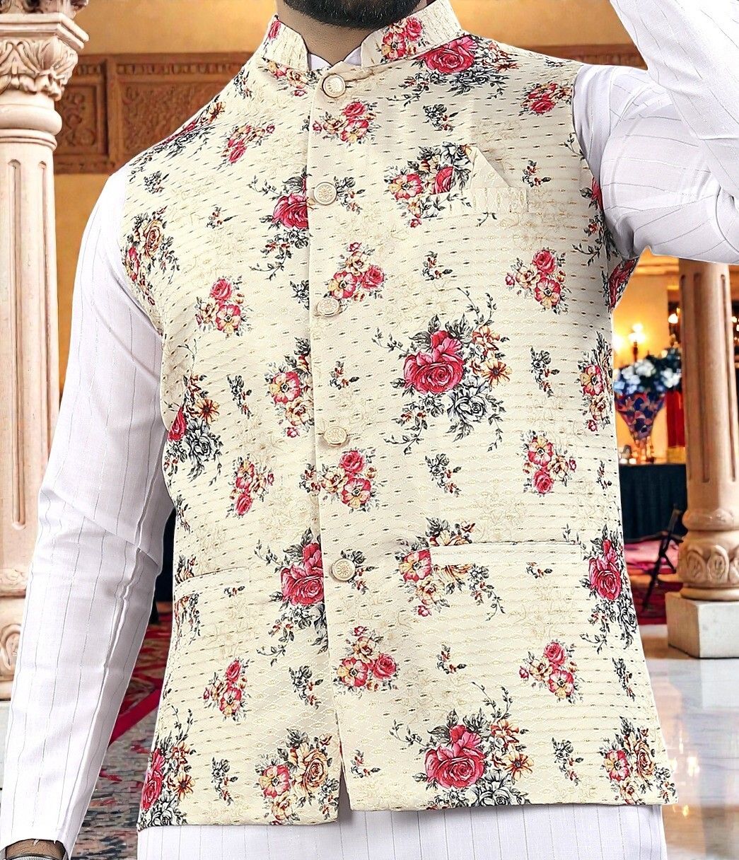 maithili creation Printed Men Waistcoat-picture-47