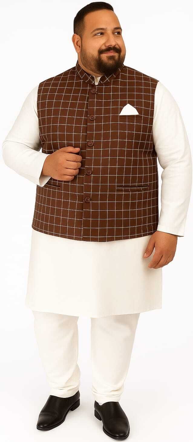ifox lifestyle Checkered Men Waistcoat-picture-47