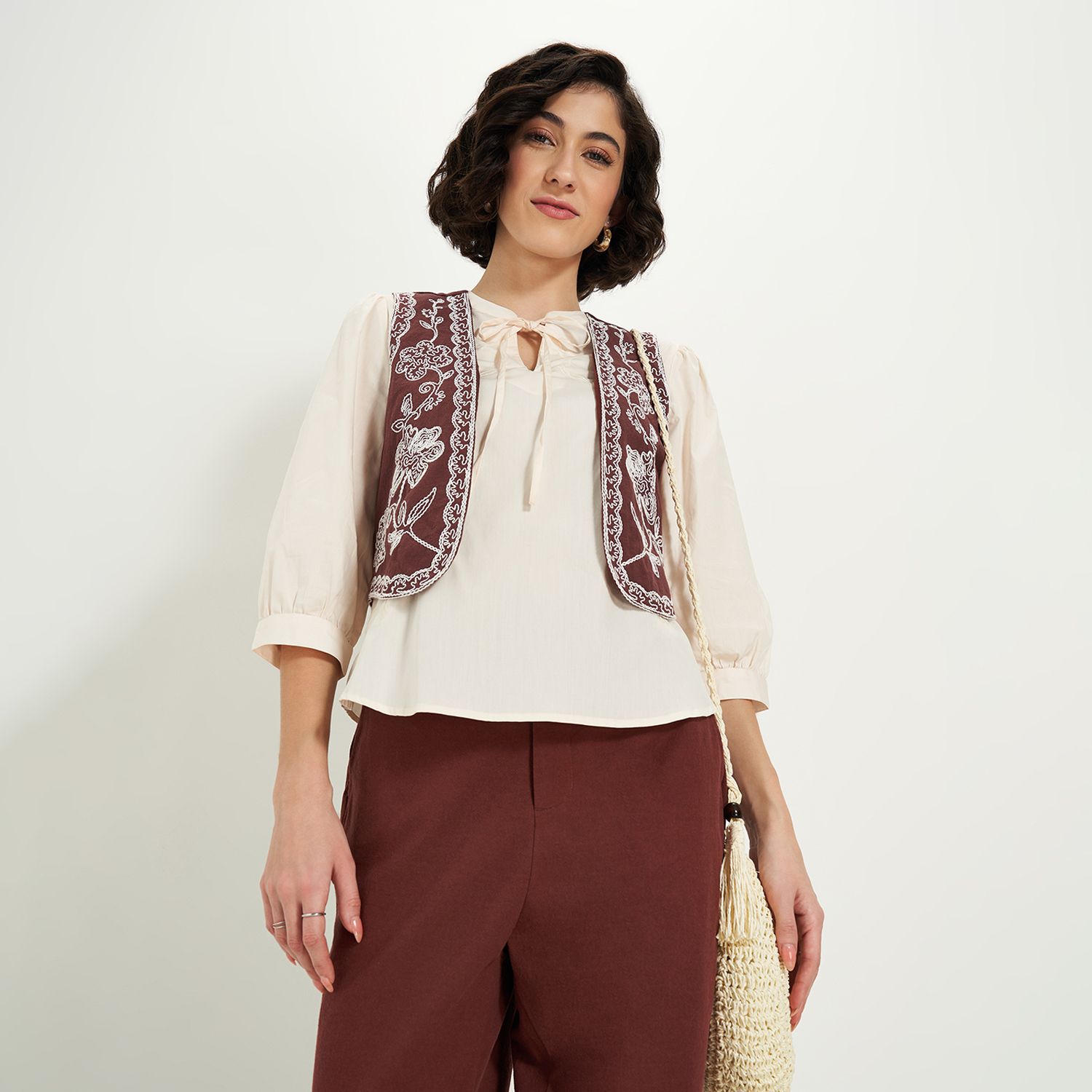 honey by pantaloons Solid Women Waistcoat-picture-12