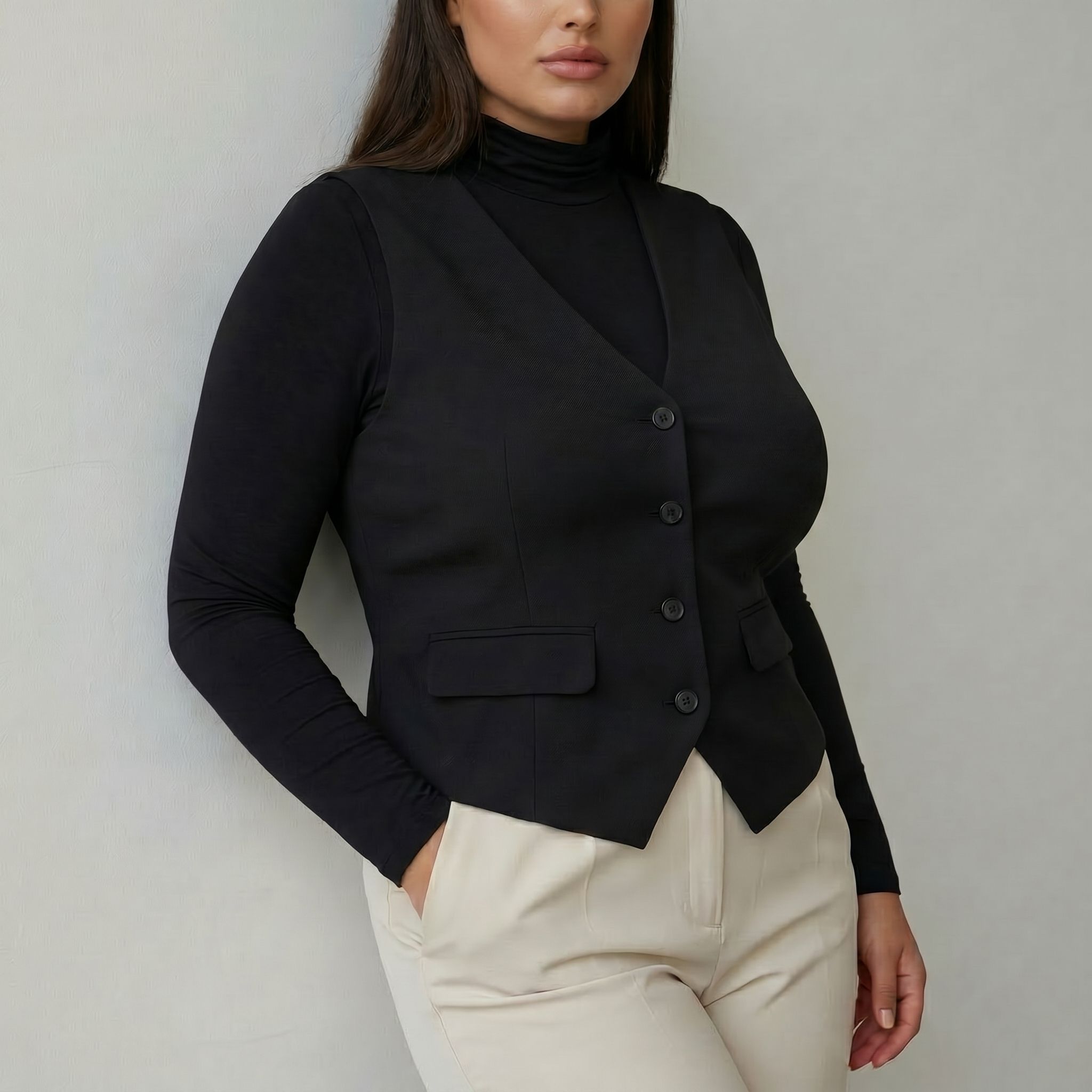 perfect productions Solid Women Waistcoat-picture-3