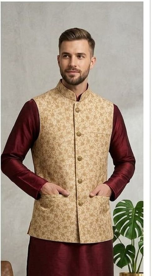 asthetic Printed Men Waistcoat-picture-19