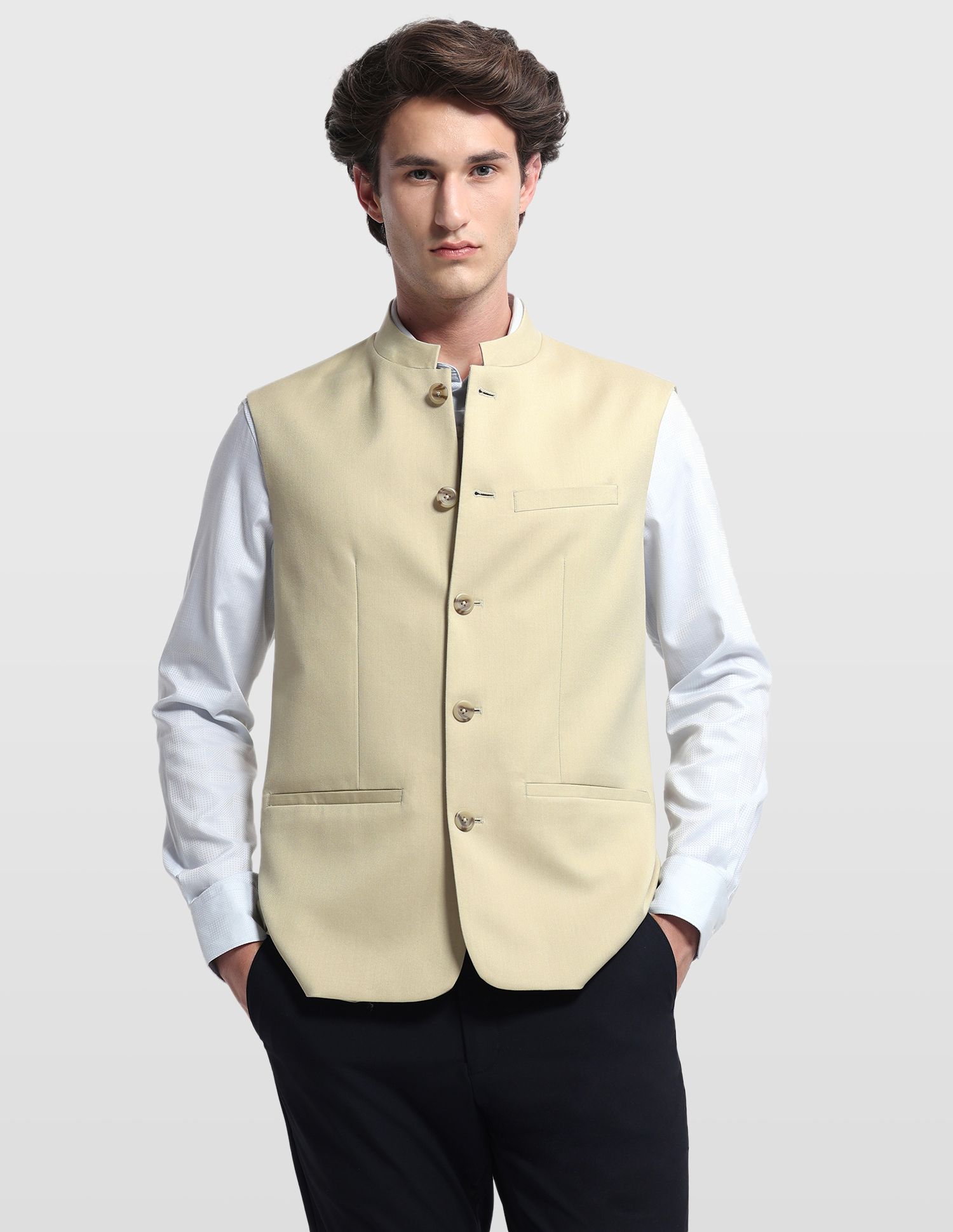 arrow Solid Men Waistcoat-picture-27
