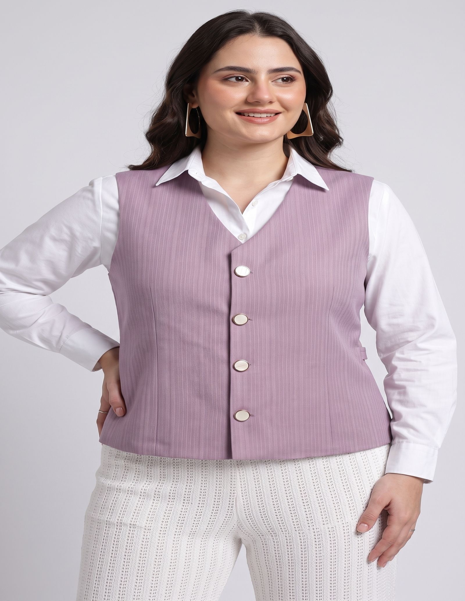 onaya fashion Solid Women Waistcoat-picture-35