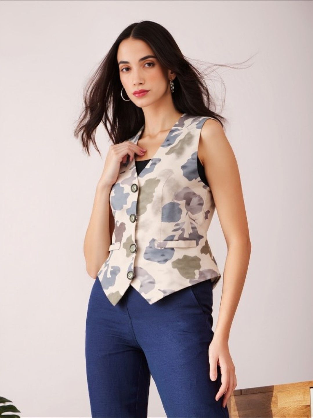 Printed Women Waistcoat