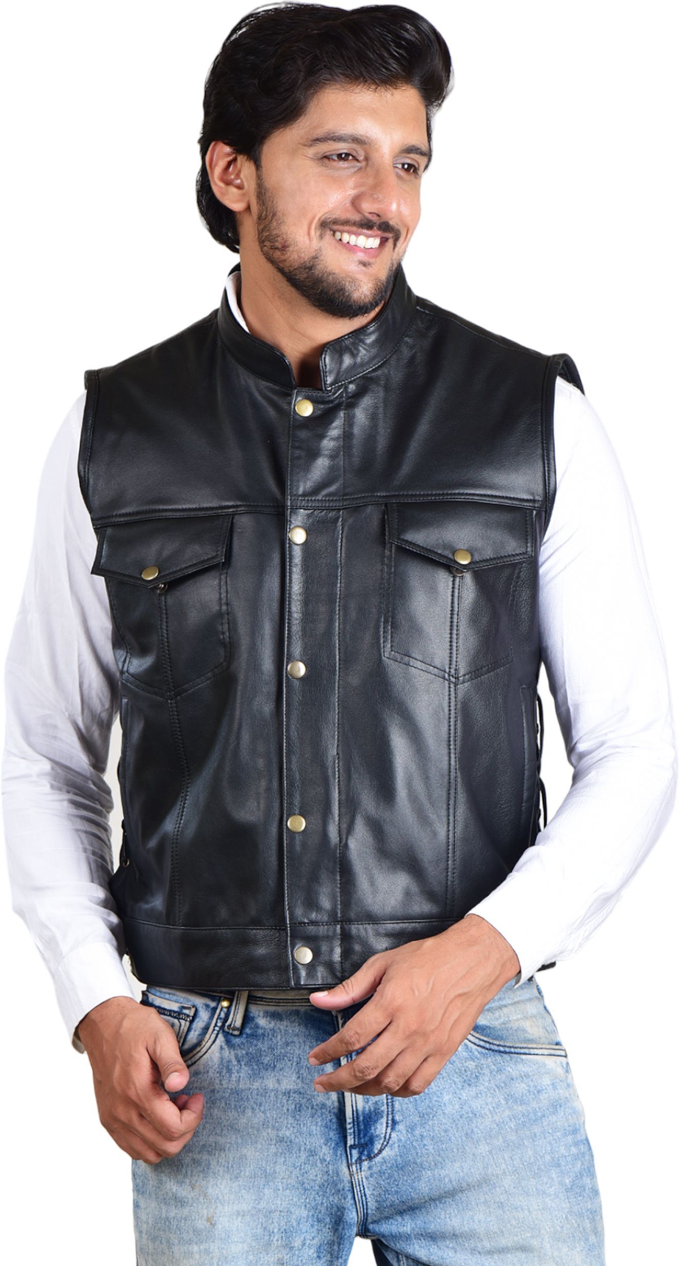 bodyguard Solid Men Waistcoat-picture-22