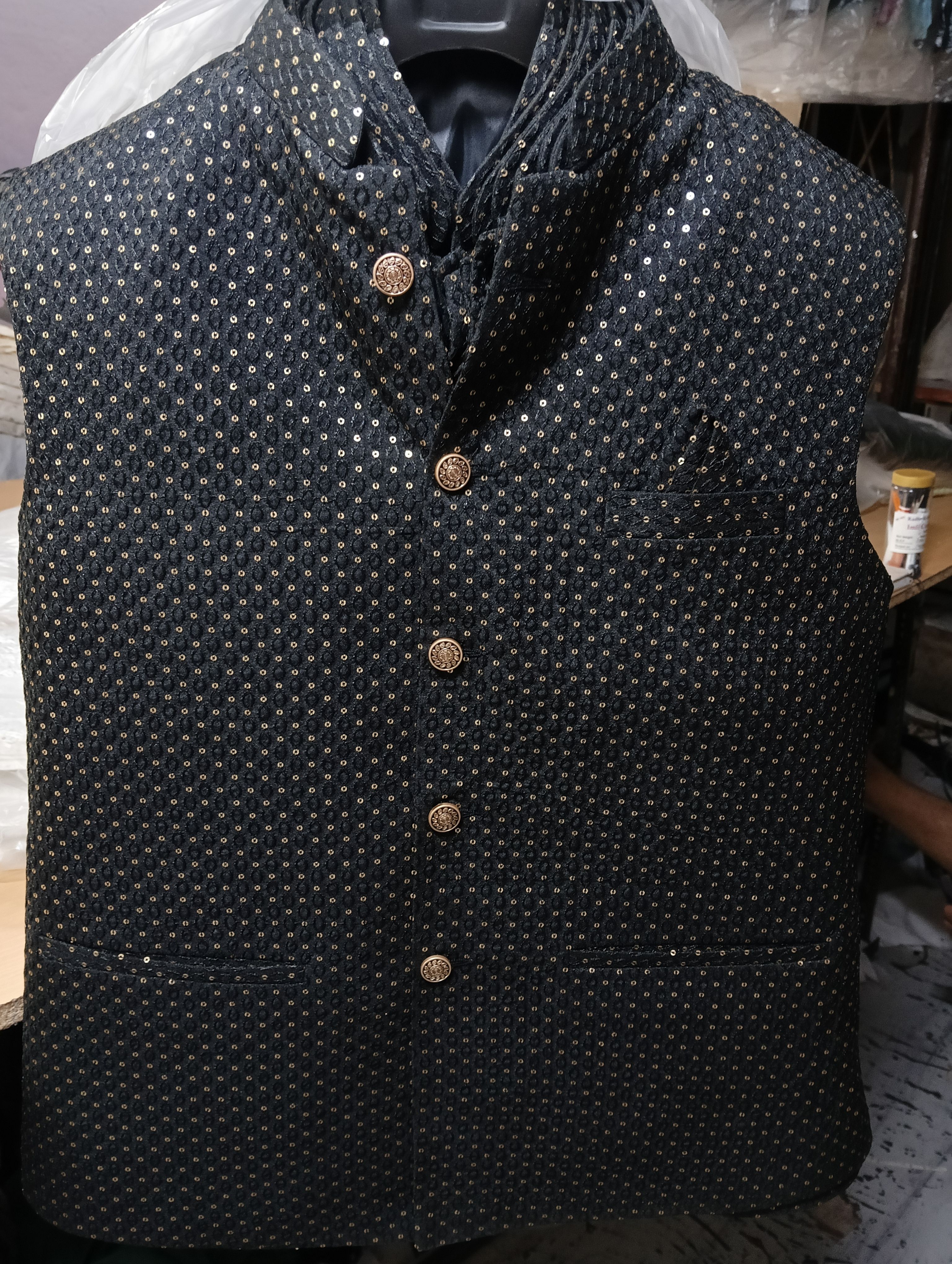 nataaara Solid, Self Design Men Waistcoat-picture-42