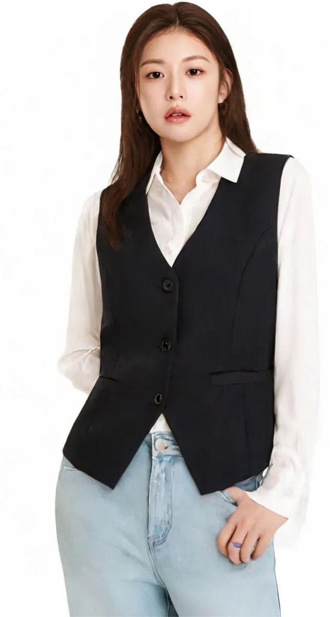 Solid Women Waistcoat
