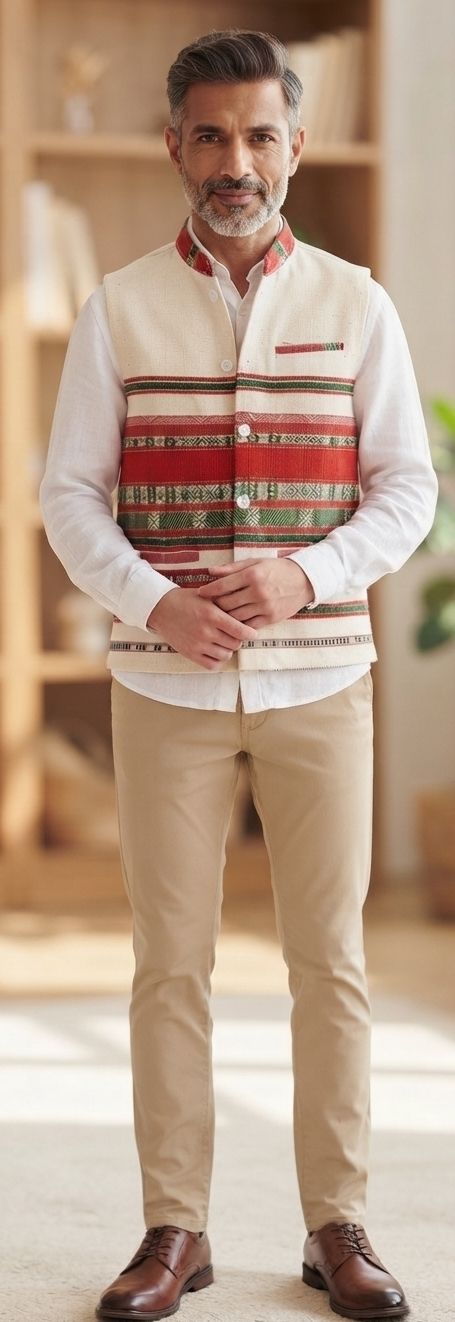 h doble dotts Solid Men Waistcoat-picture-12