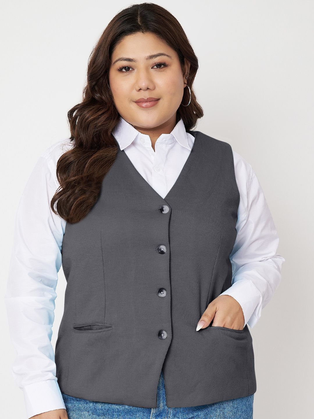 brinns Solid Women Waistcoat-picture-43