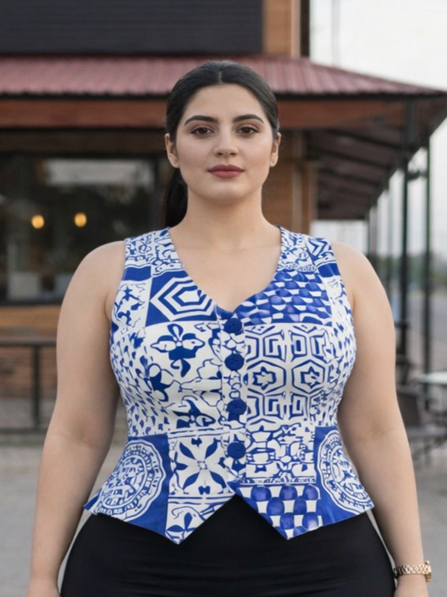 tinz Printed Women Waistcoat-picture-22
