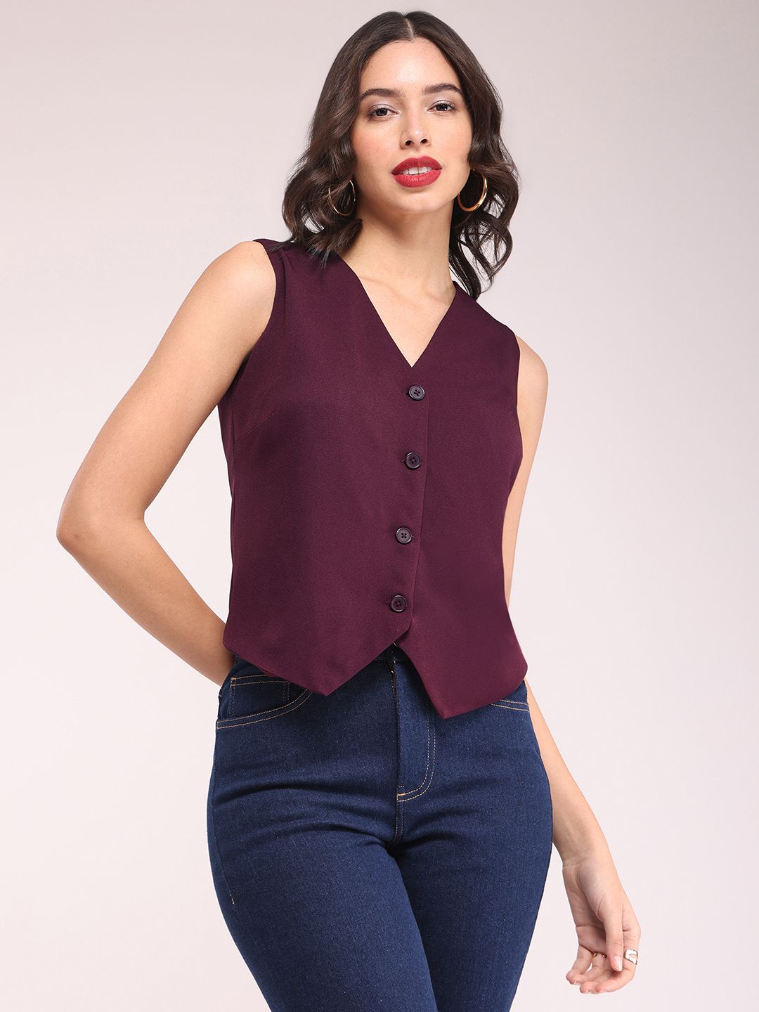 fable street Solid Women Waistcoat-picture-26