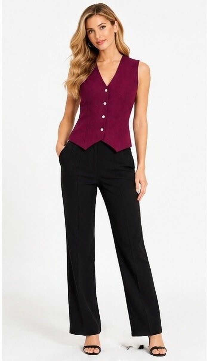 dna crafted with love Solid Women Waistcoat-picture-31