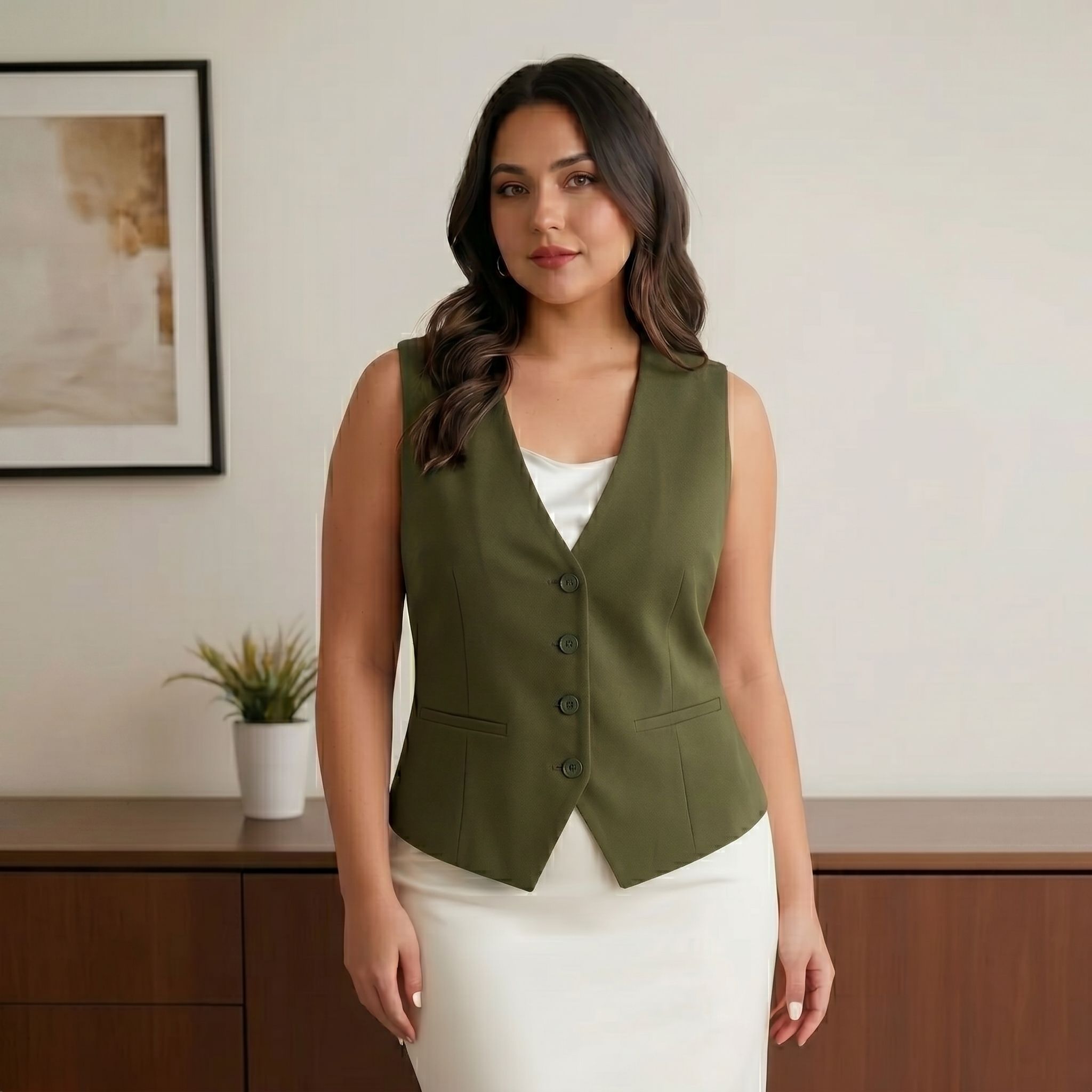 perfect productions Solid Women Waistcoat-picture-0