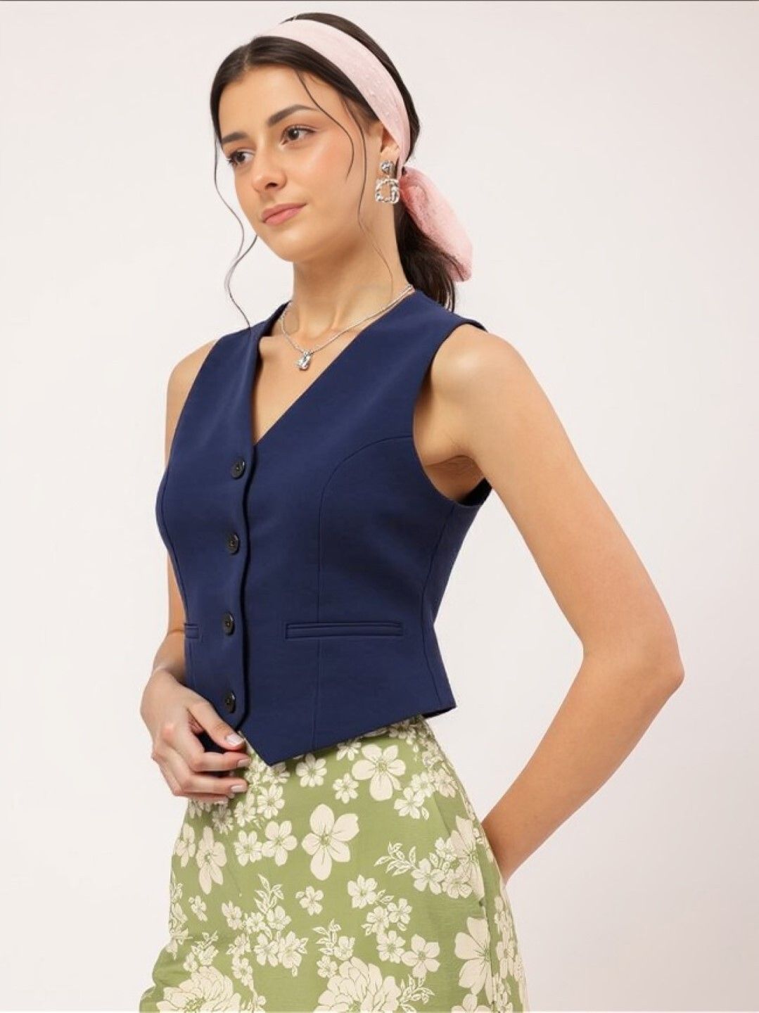 Solid Women Waistcoat