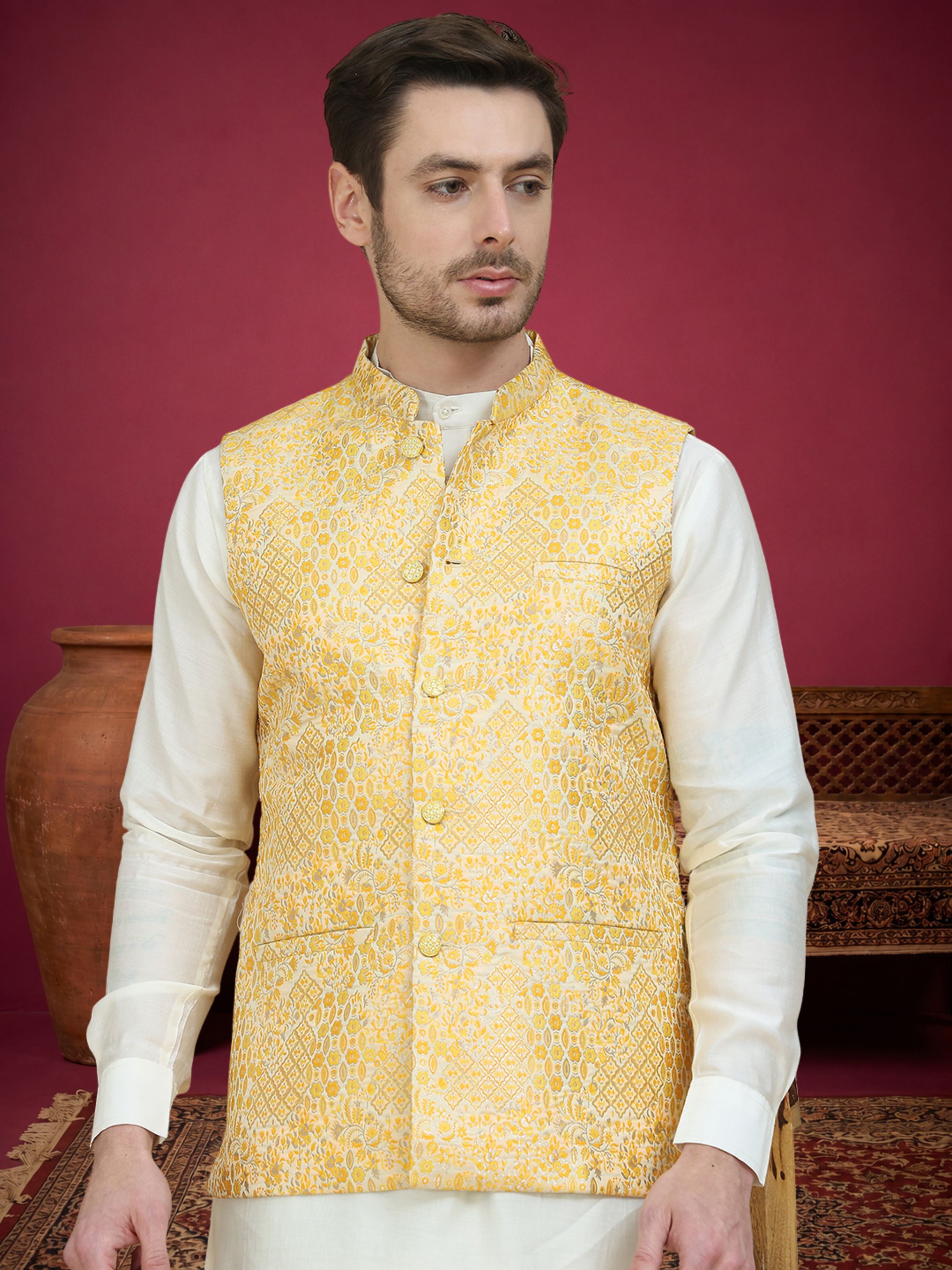 jompers Woven Men Waistcoat-picture-41