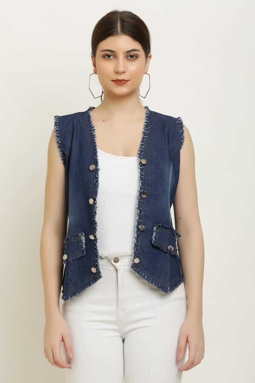 Solid Women Waistcoat