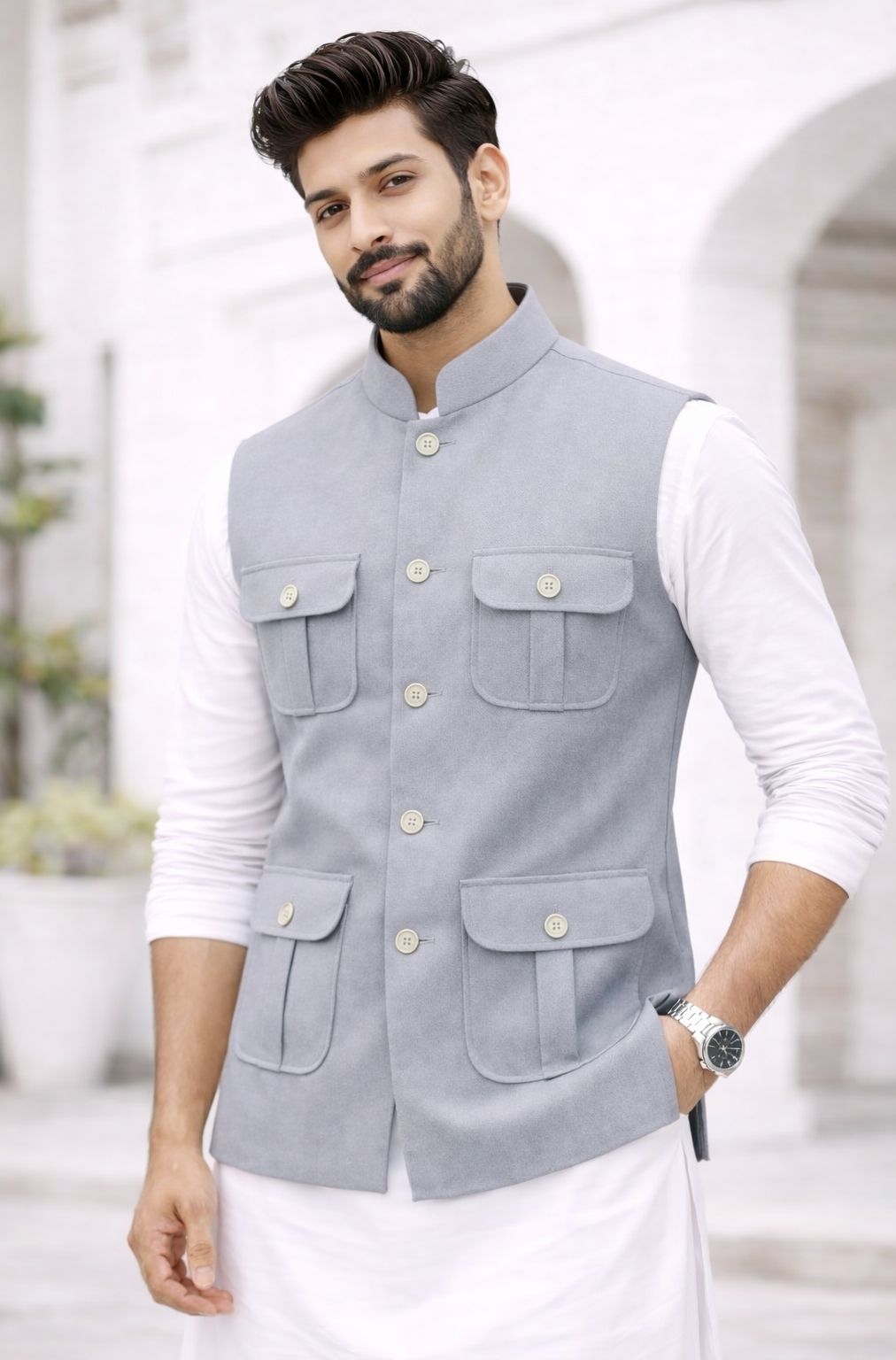 trend tide Solid Men Waistcoat-picture-20