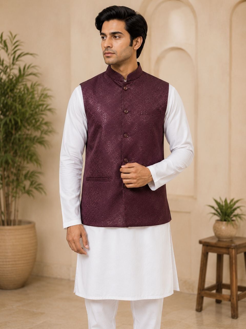 trend tide Self Design Men Waistcoat-picture-24