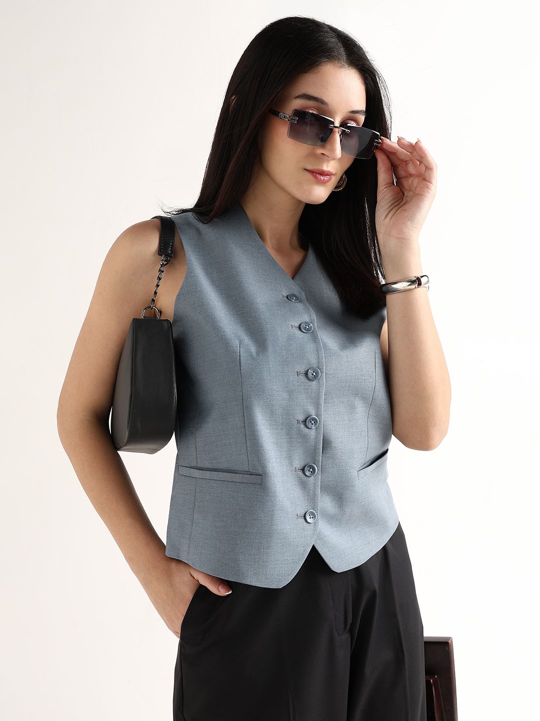 hancock Solid Women Waistcoat-picture-29