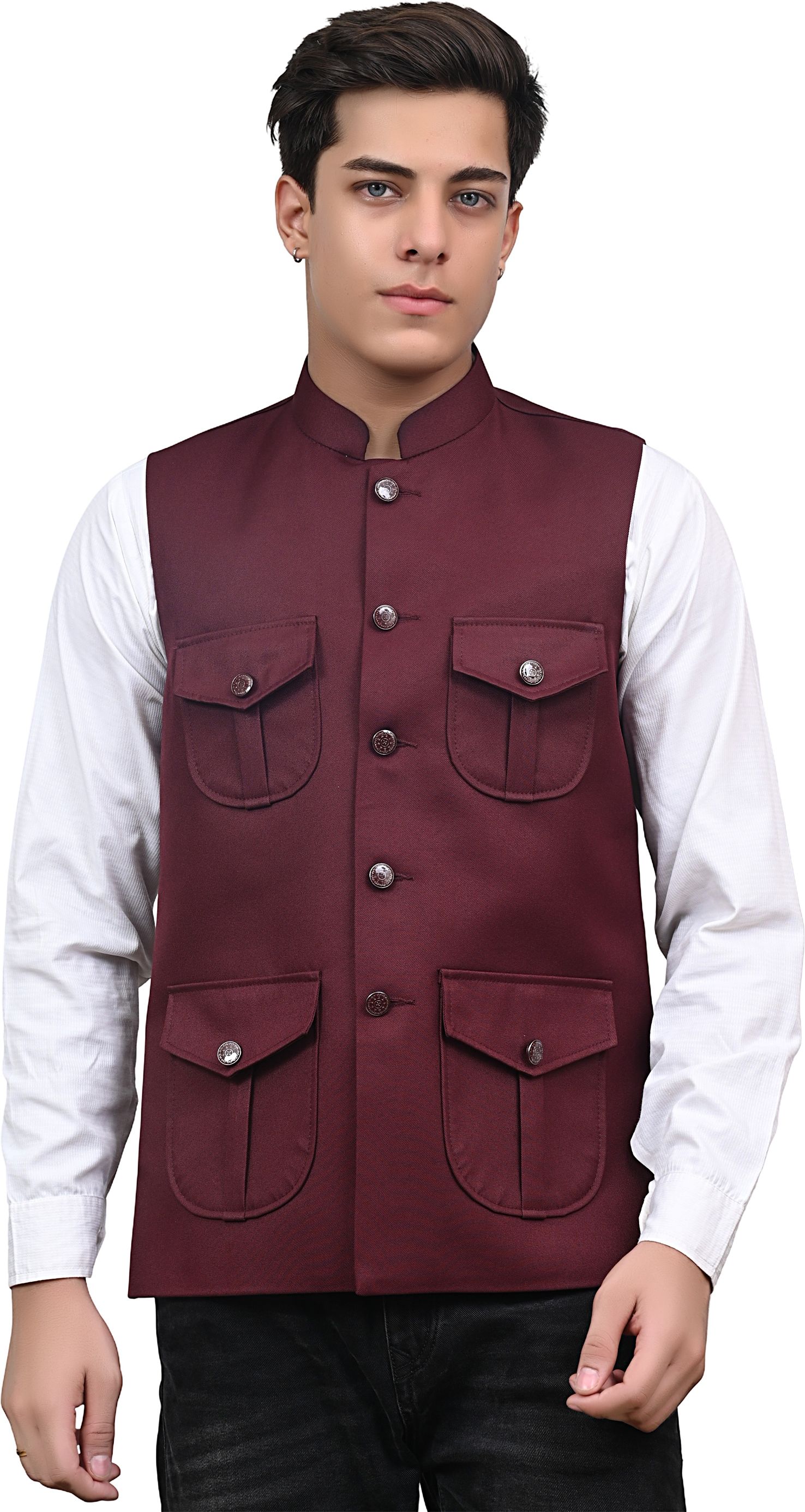 nadwi garments Solid Men Waistcoat-picture-13