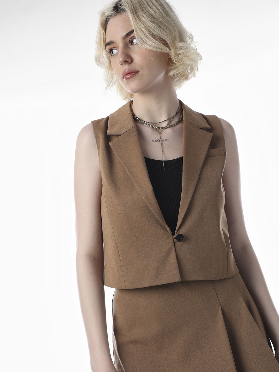 only Solid Women Waistcoat-picture-21
