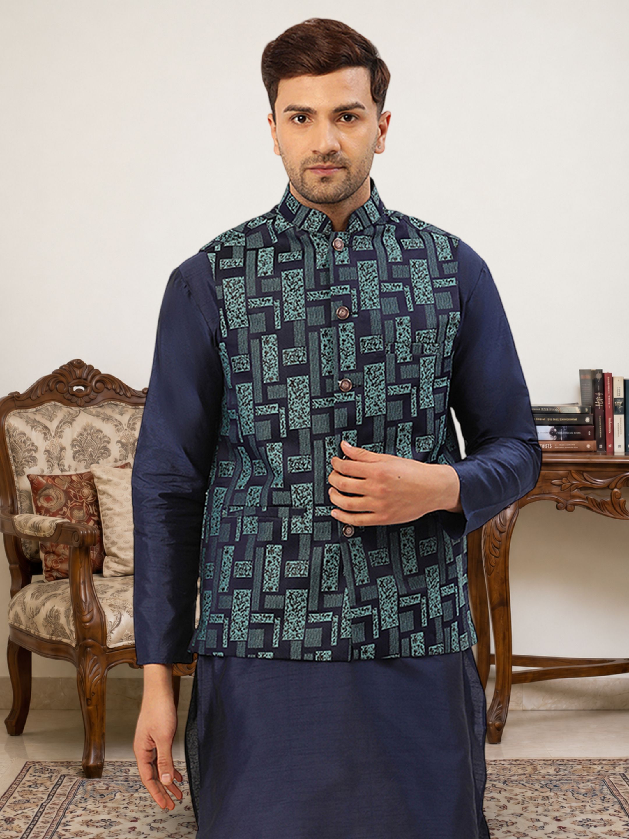 jompers Woven Men Waistcoat-picture-44
