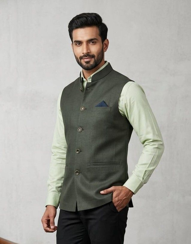 asthetic Solid Men Waistcoat-picture-39
