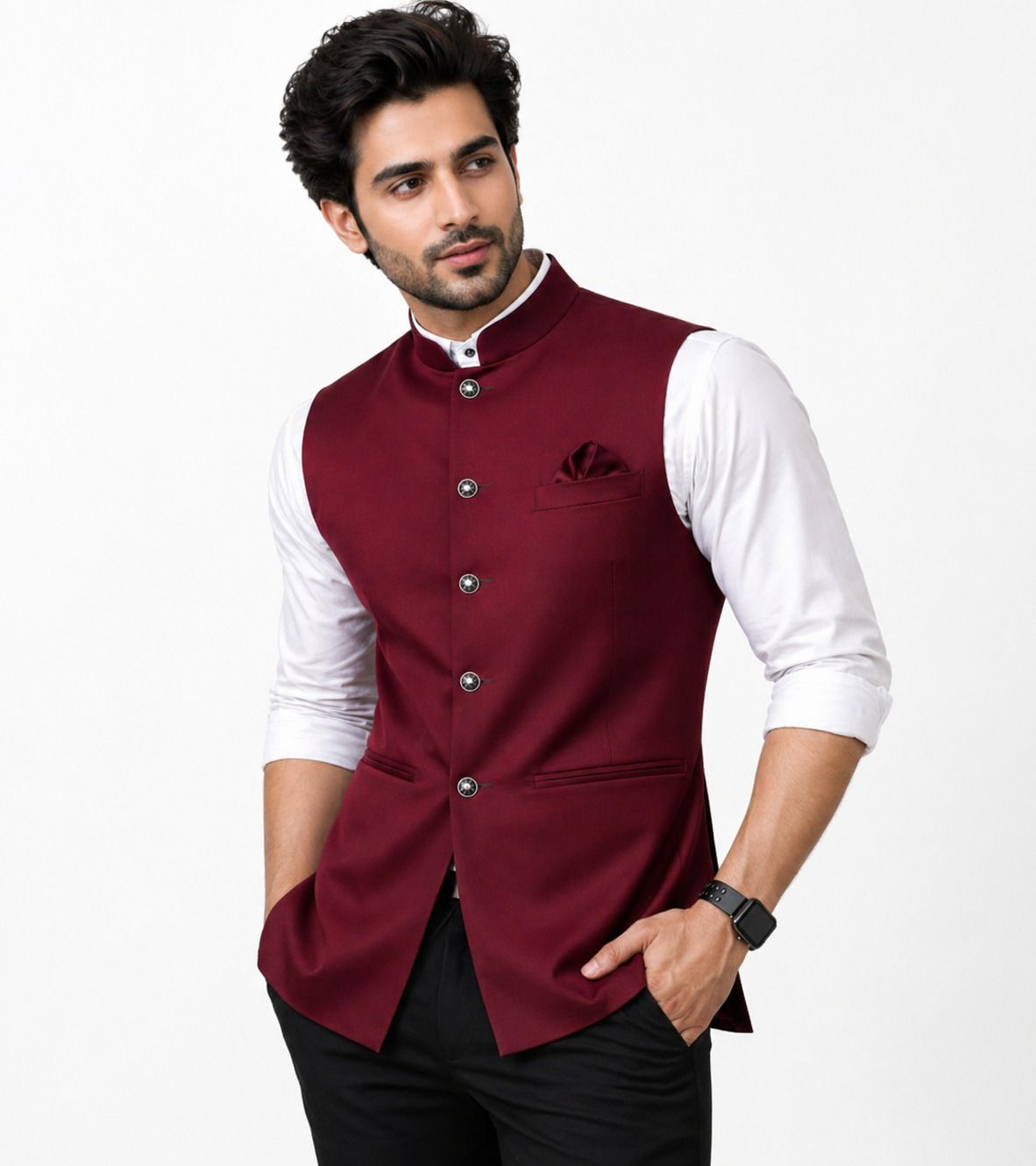 styloketh Solid Men Waistcoat-picture-13