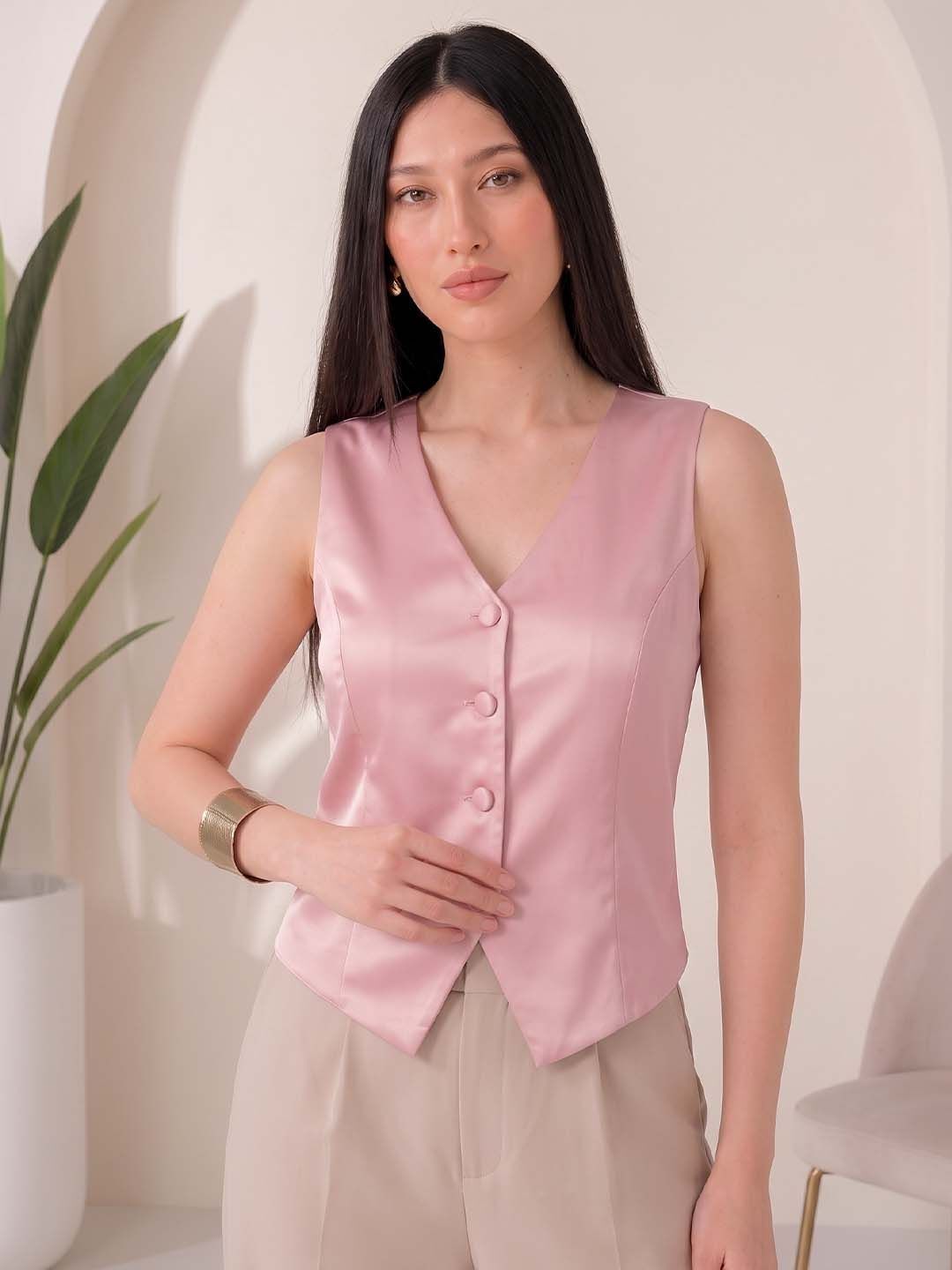 sizi Solid Women Waistcoat-picture-35