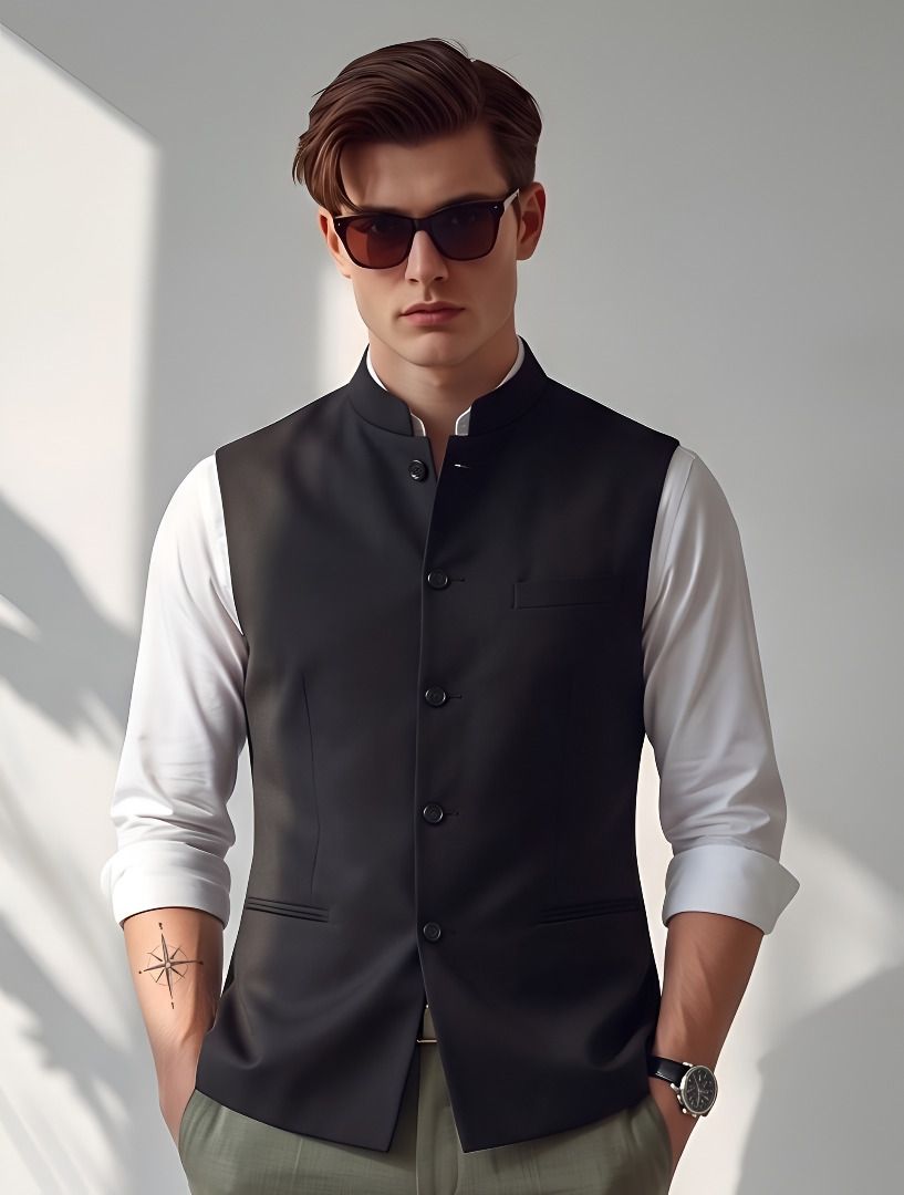 purever india Solid Men Waistcoat-picture-27