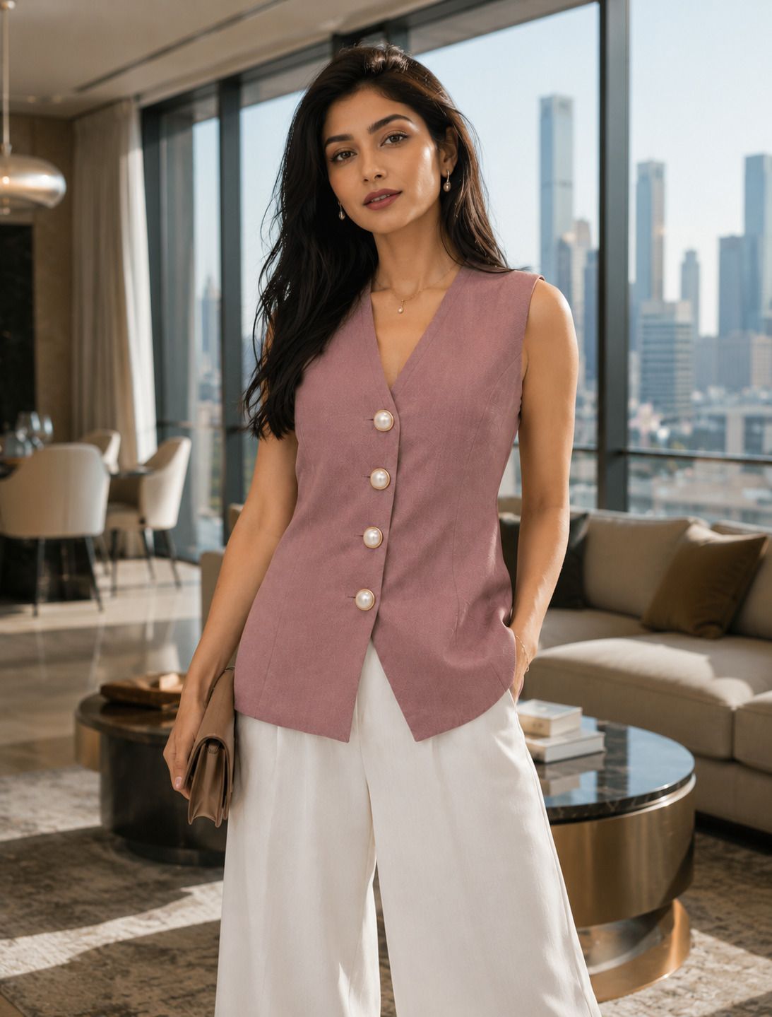 tinz Solid Women Waistcoat-picture-33