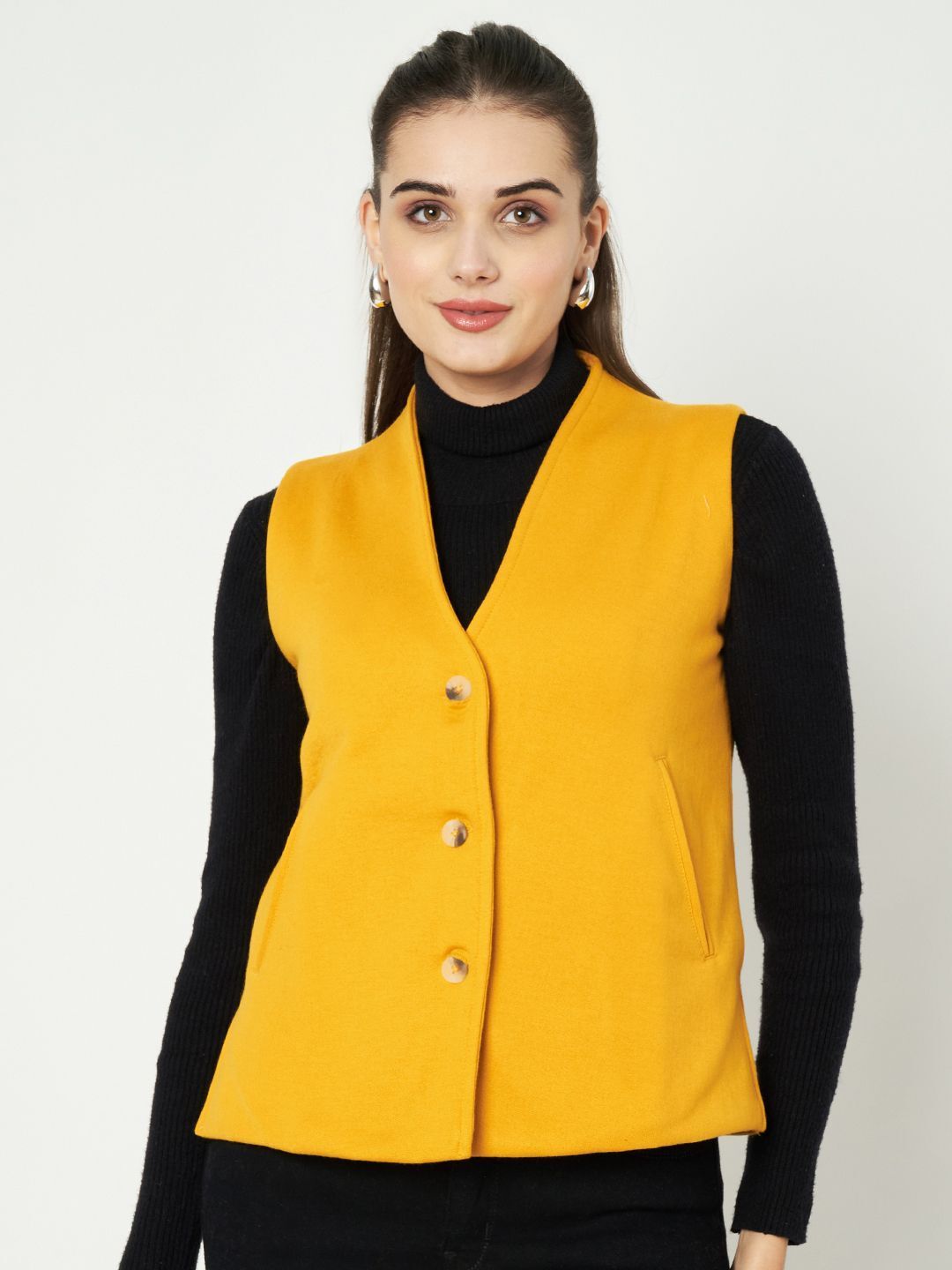 brinns Solid Women Waistcoat-picture-14