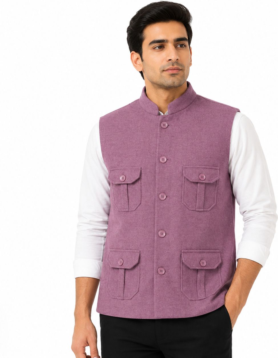 Solid Men Waistcoat-image-44
