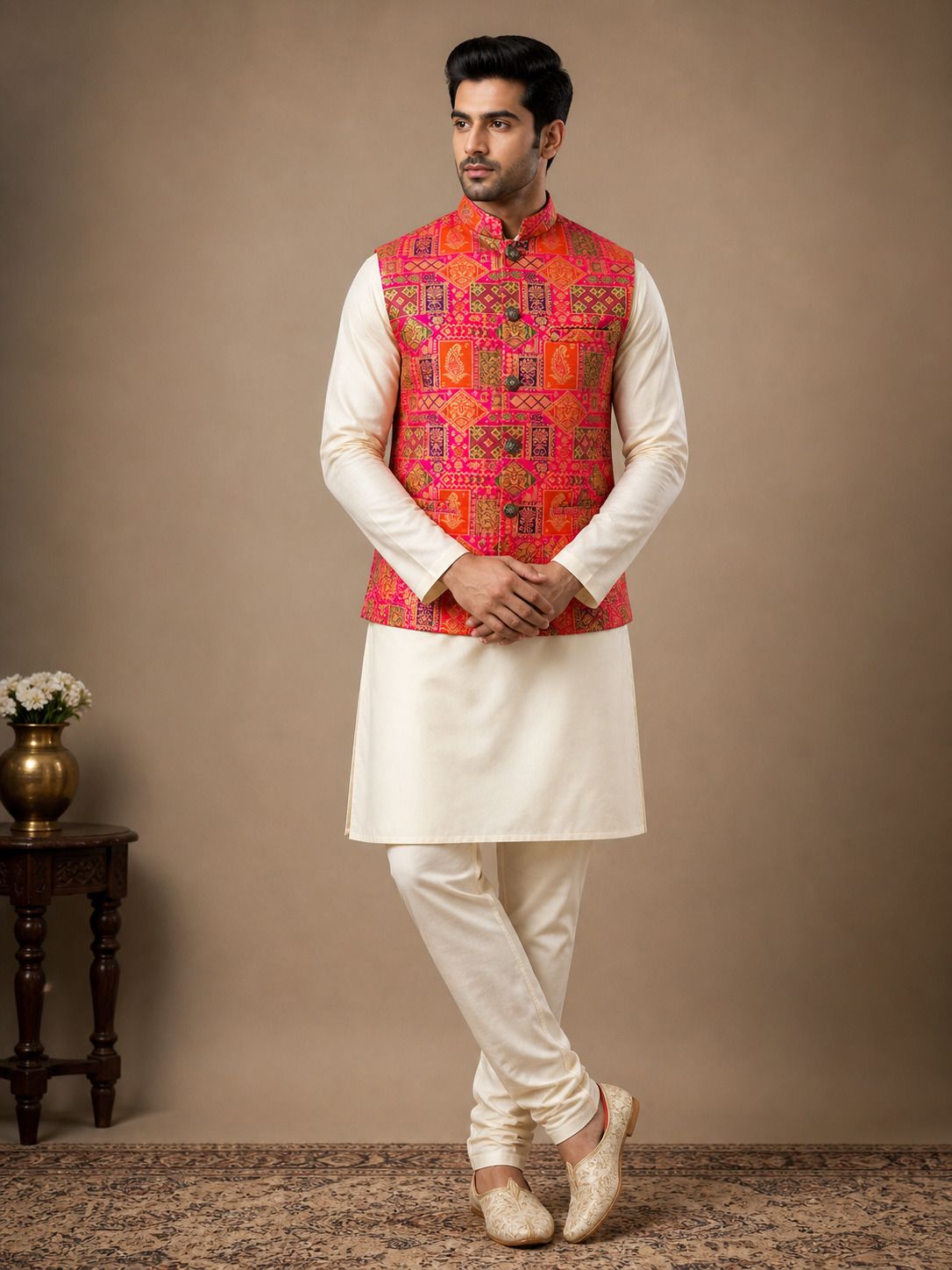 desivibes Printed Men Waistcoat-picture-16