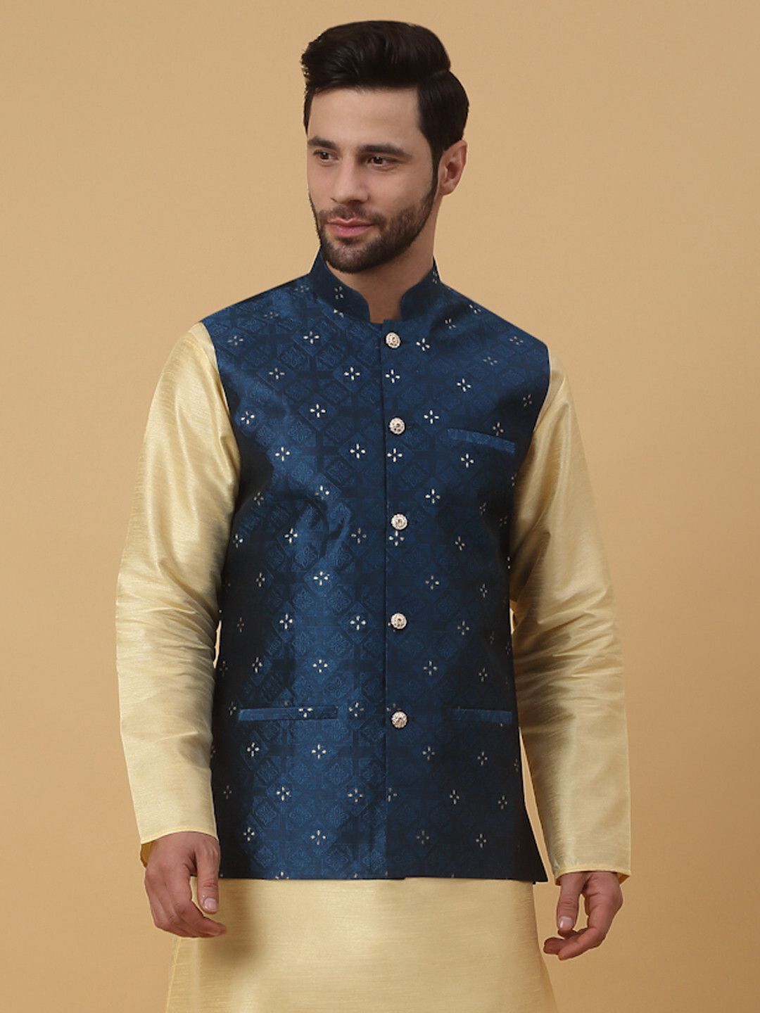 kraft india Printed Men Waistcoat-picture-10
